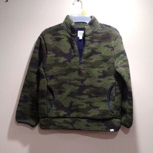 Gap, Boys Sherpa Zip Camouflage Fleece Jacket , Size L(10) - Good condition